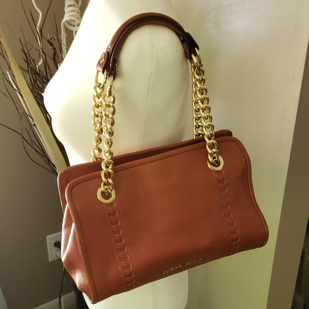Antonio Melani Saddle Brown Leather handbag
